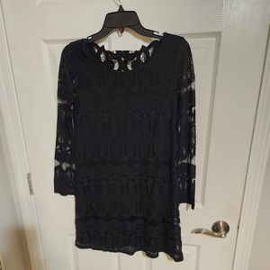 Love Fire Medium Black Lace Dress